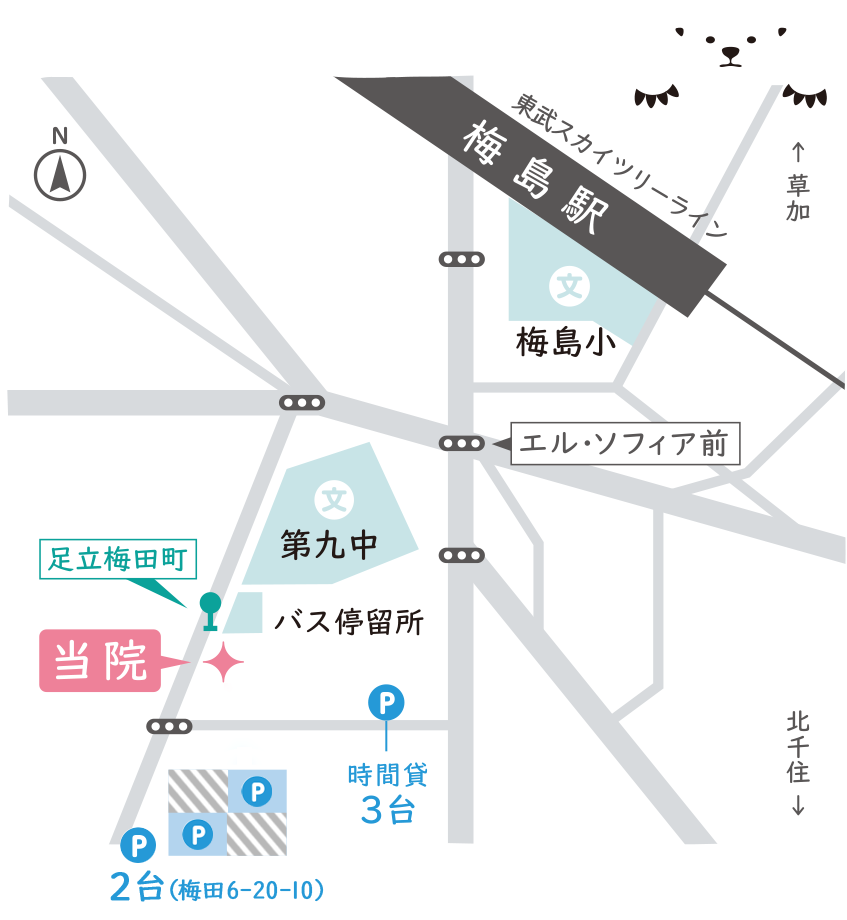 おおつぼ小児科　地図